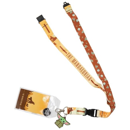 Star Wars Star Wars 818347 Mandalorian the Child Character Lanyard with Charm 818347